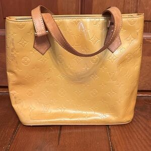Louis Vuitton Yellow Vernis Handbag - see photos and read description